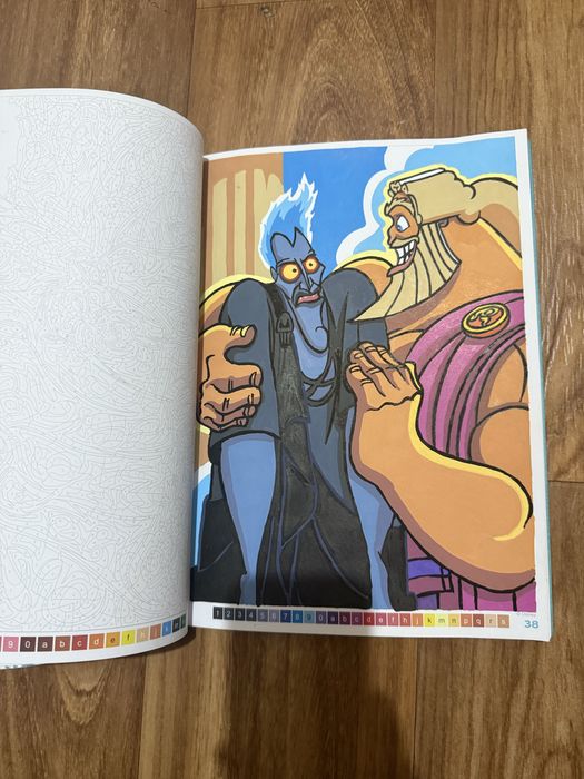 Раскраска дисней по номерам