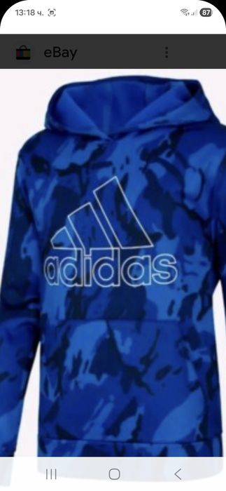 Adidas-Ориг. Ватиран Суичър Нов!!!