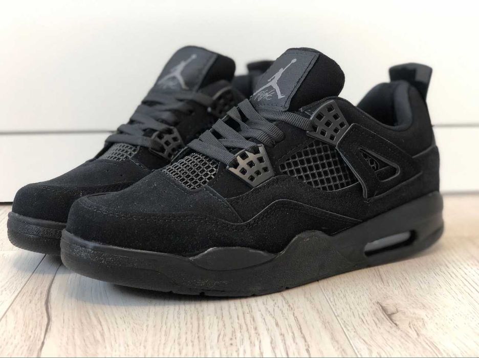 Adidasi Nike Air Jordan 4 Retro Black Cat Produs NOU