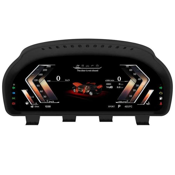 Ceasuri digitale cu HUD-LCD de 12,3" pentru BMW Seria 5 F10 F30 X5 X4
