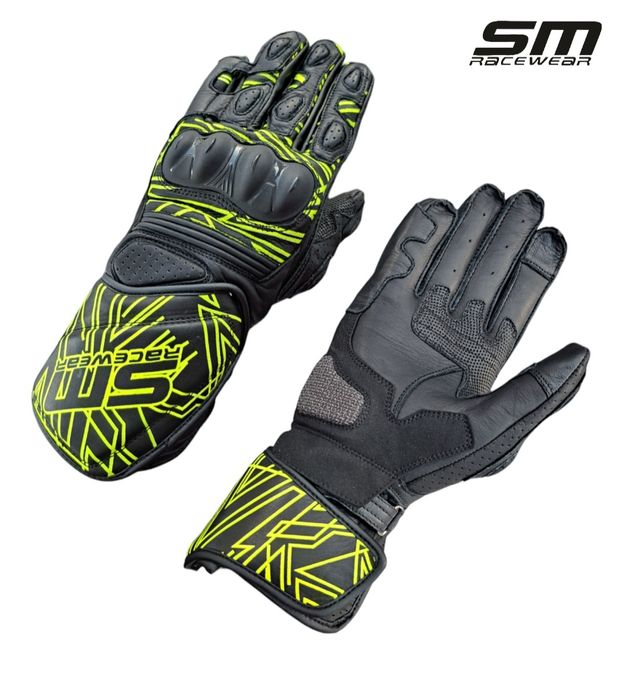 Manusi moto piele naturala SM Racewear Akira S, M, L, XL, 2XL Noi!
