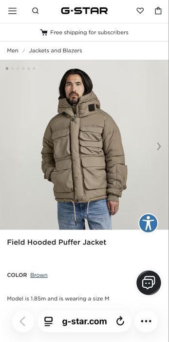G-STAR RAW Field Hooded Puffer Jacket