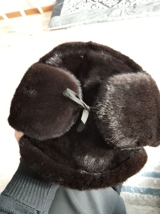 Норковая шапка ушанка