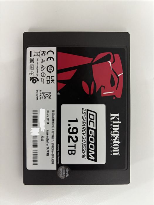 Kingston DC600M 1.92TB  SSD
