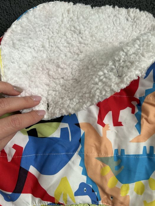 Бебешко яке с чувал и шапка Benetton