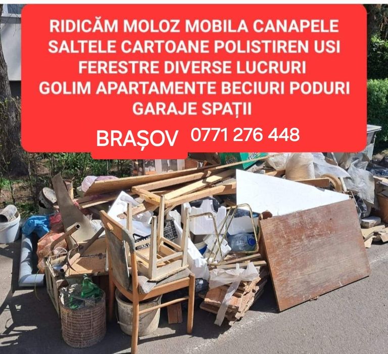 Debarasari apartamente, mobila veche,moloz