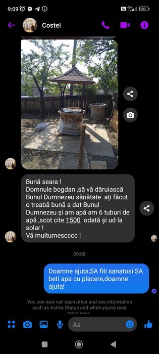 Execut fântâni electromecanizat tub beton  700mm