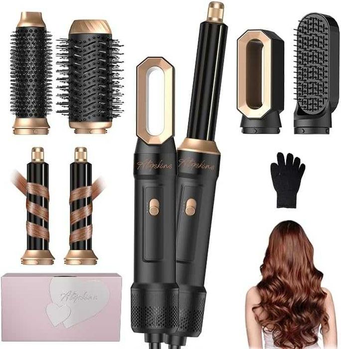 Uscător de păr și aparat de coafat 6 în 1