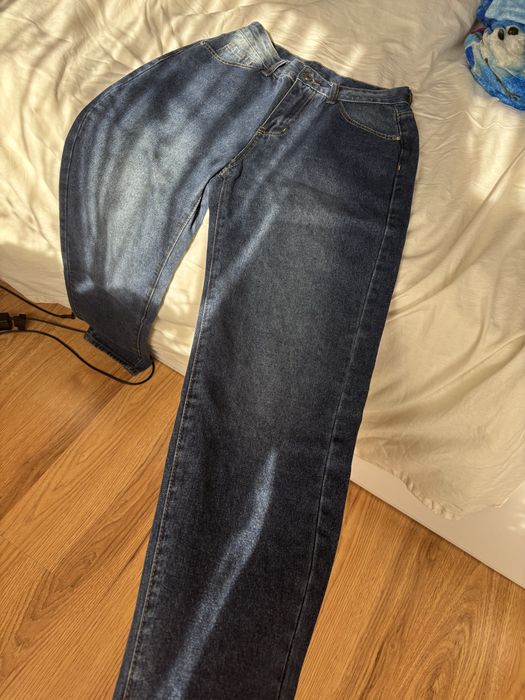 Чисто нови тъмно сини дамски дънки