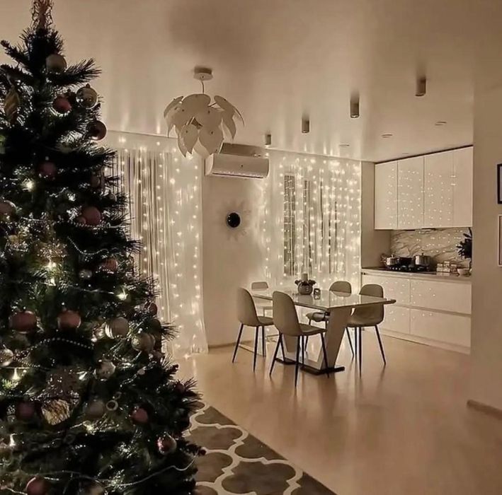 Гирлянда Водопад Дождик на окно