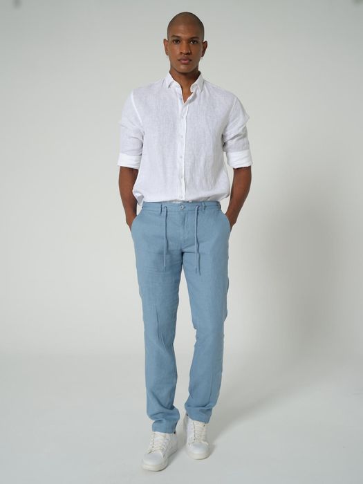 Мужские брюки 100% лён