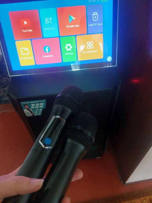Караоке с экраном и микрофоном набор
