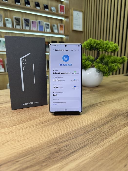 ‼️Samsung S25 Ultra 256GB Silverblue - Ca nou - Garantie 12 luni