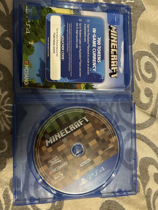 Продается диск Minecraft для Sony Playstation 4