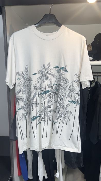 Tricou Palm Angels White Palm Trees Print