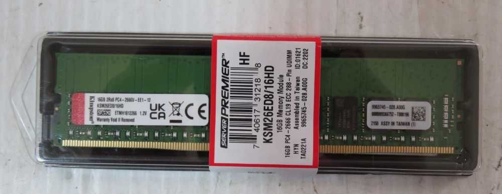 Memorie KINGSTON, 16GB DDR4, 2666MHz, KSM26ED8/16HD
