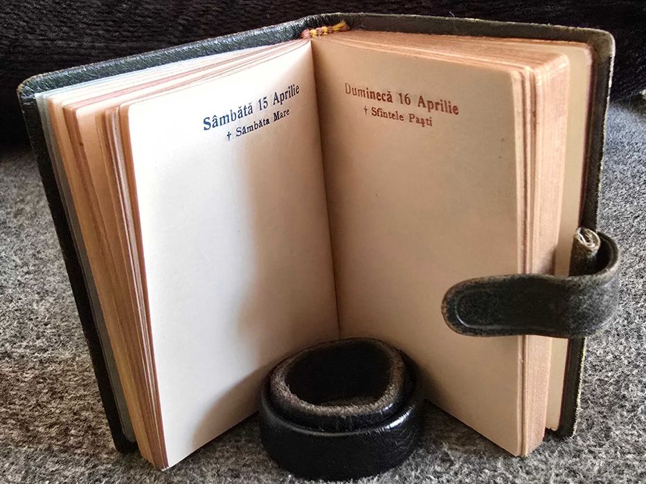 Agendă vintage - editată de Editura Cartea Romaneasca în 1943 pentru anul 1944 -