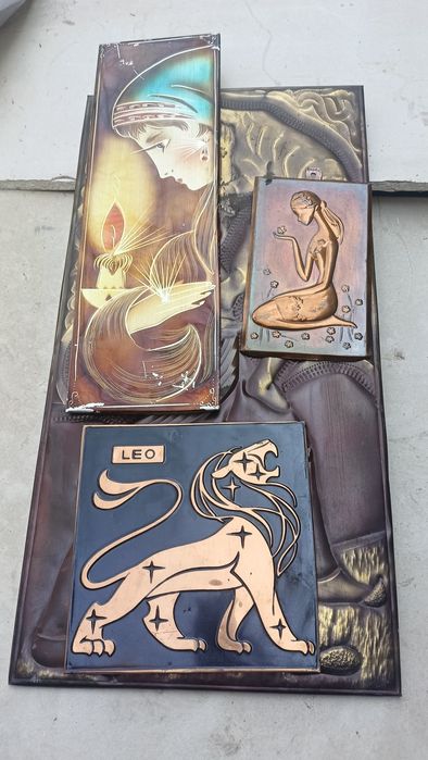 Советская чеканка, настенные панно СССР (ретро-декор)