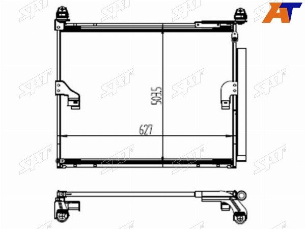 Радиатор кондиционера Lexus Gx 460