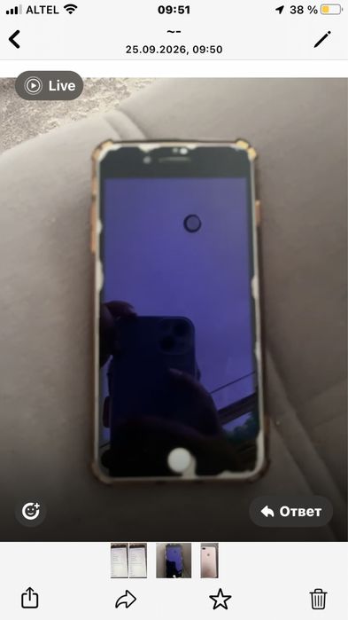 iPhone 7 + 128 гб 100 окум