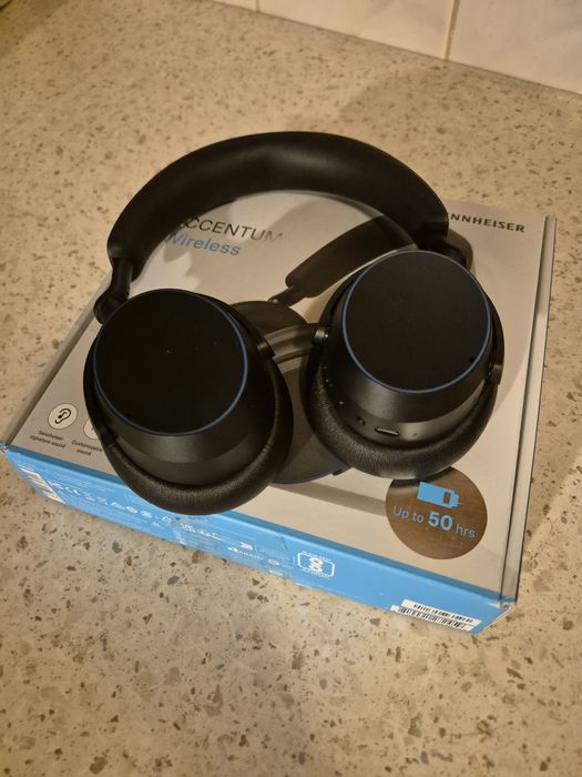 Casti wireless overear negre sennheiser accentum