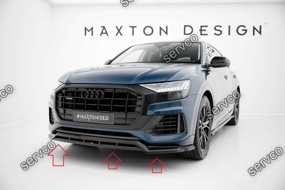 Prelungire bara fata Audi Q8 Mk1 2018-2023 v9 - Maxton Design