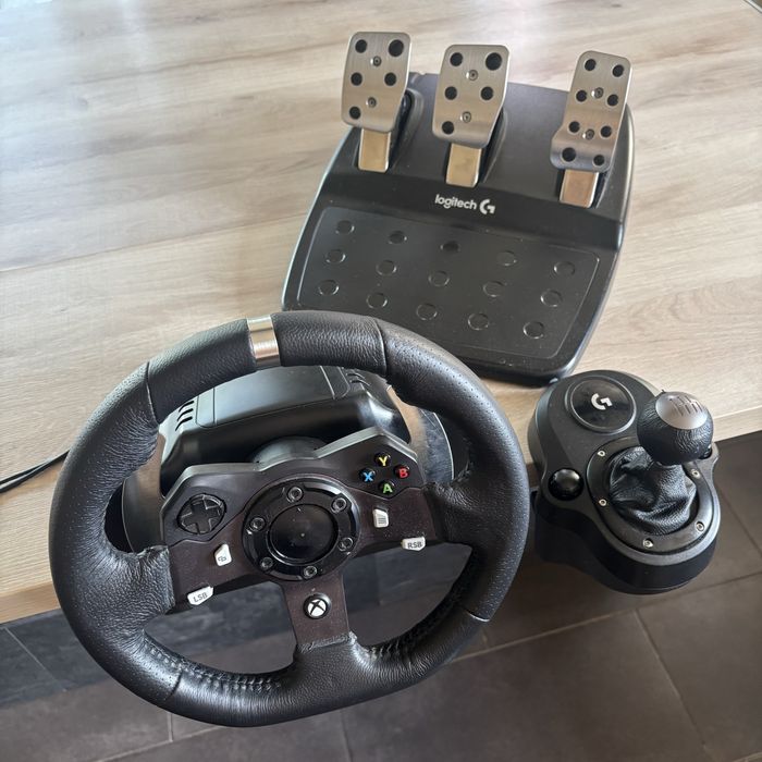 Logitech G920 + pedale + schimbator viteze — Xbox si PC