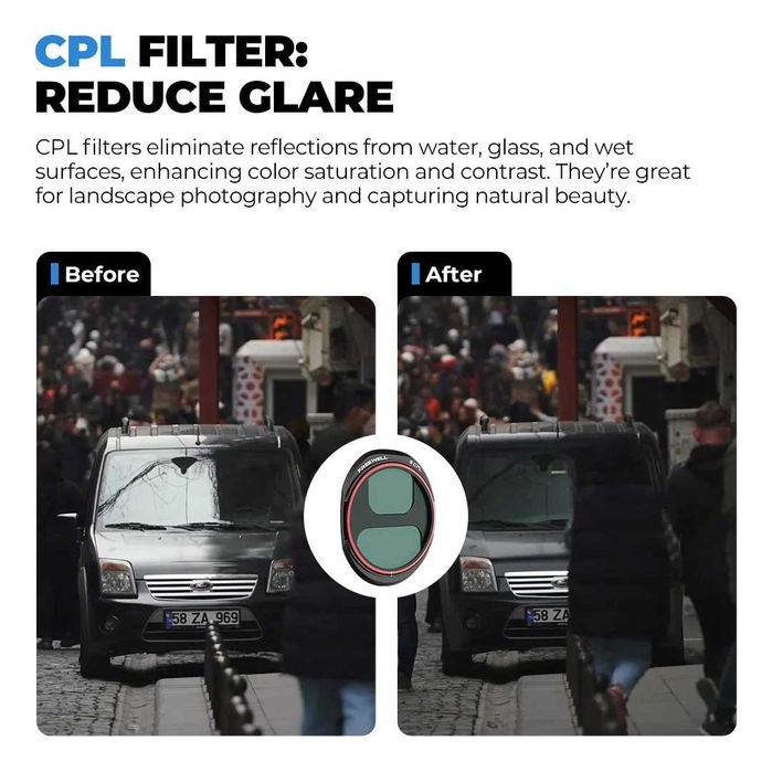Freewell CPL Филтър за DJI Mavic 4 Pro Поляризатор за наситени цветове