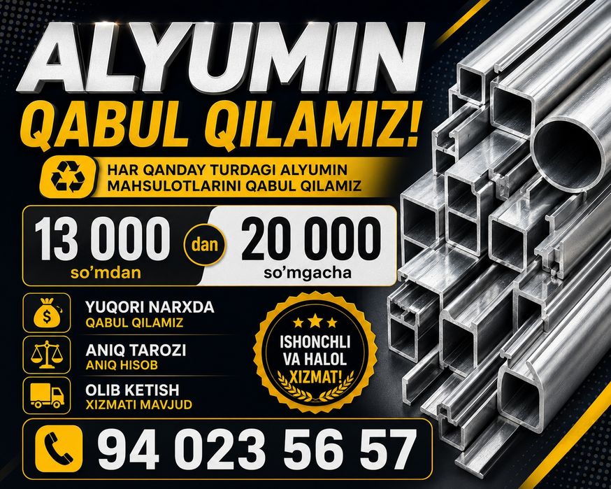 Alyumin qabul qilamiz