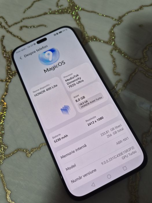 Honor 400 lite 256/8+8 gb ram