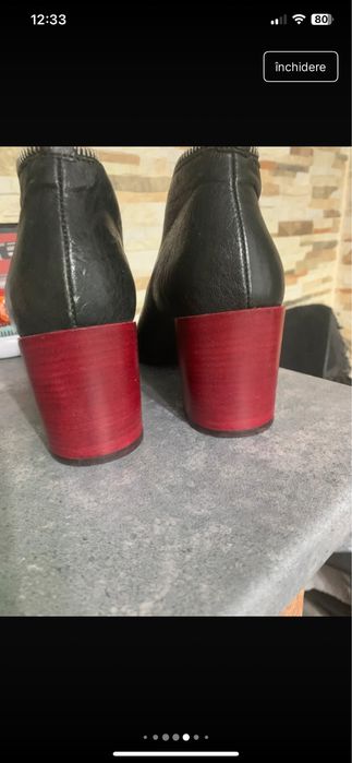 Pantofi piele stil sandale