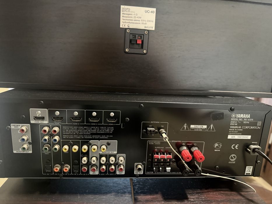 Усилвател  YAMAHA и колони ELITE