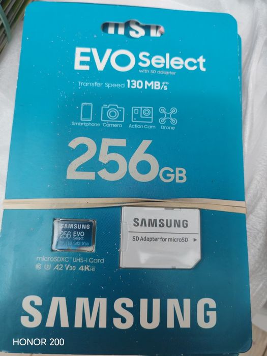 Samsung Evo Select MicroSD 256gb 4K