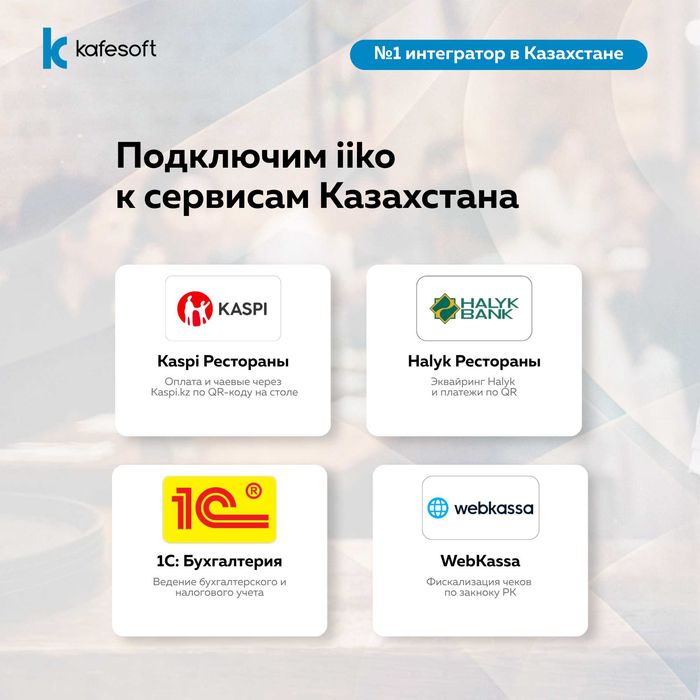 Автоматизация iiko под ключ, программа айко в Атырау