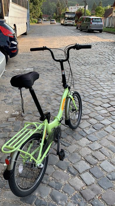 2 Biciclete PEGAS CAMPING pliabile verde / alb 3VIT. ALUM.