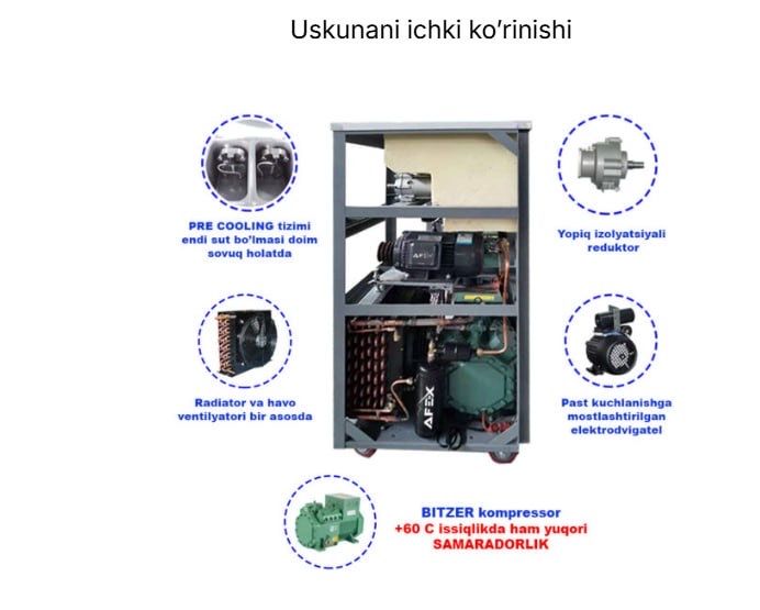 Muzqaymoq aparat FRIGOMIX orginali 1yil garantiya beramiza