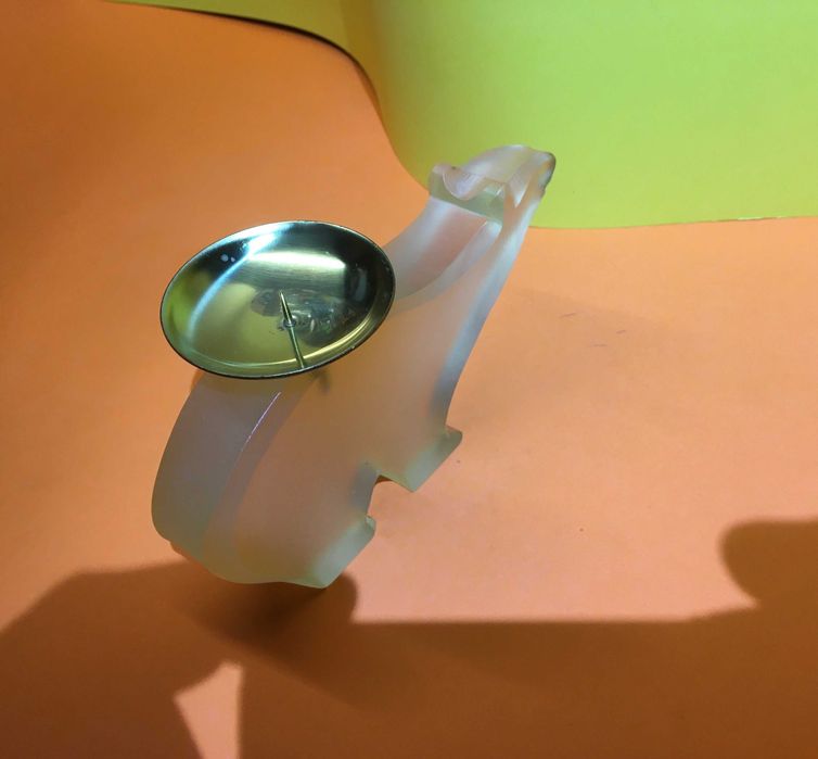 Стъклен Екзотичен Свещник