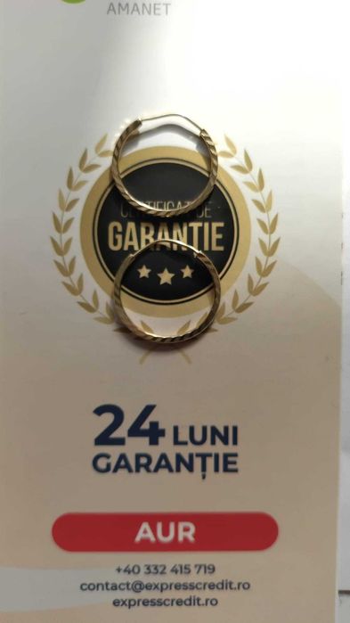 (AG 35) Cercei aur 14K B.33969 / 660 lei