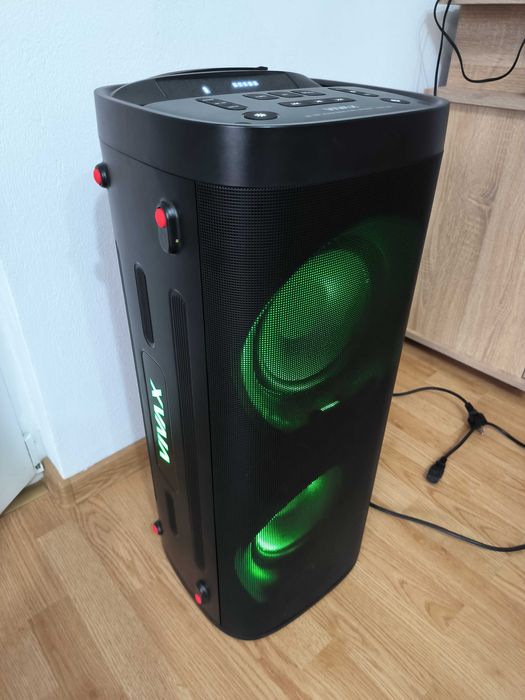 Boxa portabila, Vivax, 100W, 40Hz-18kHz, RGB, Bluetooth, Negru/cumparata de noua, la cutie!