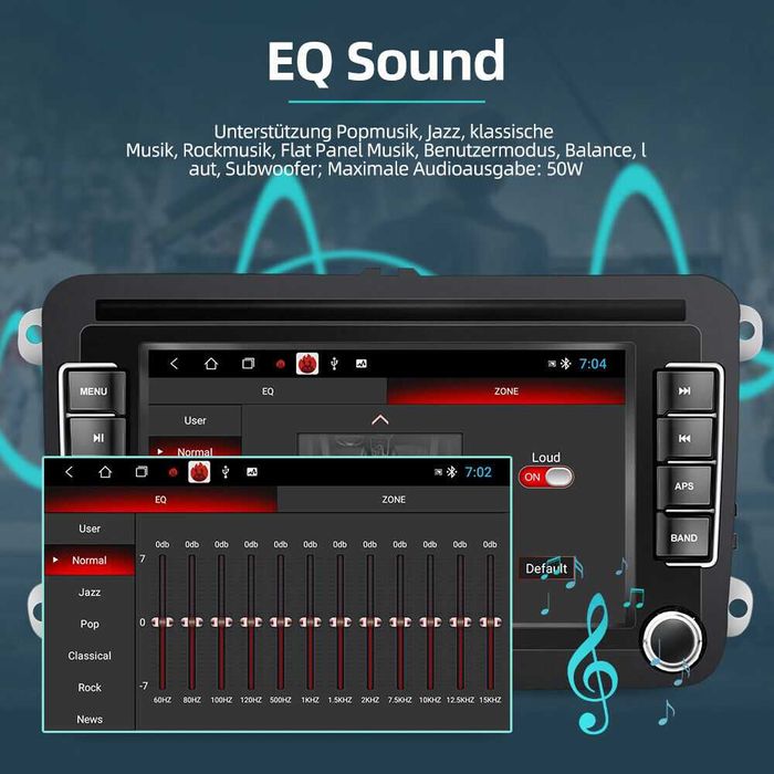 Промоция Мултимедия за VW PASSAT GOLF TOURAN CADDY JETTA, 7 инча,Wi-Fi