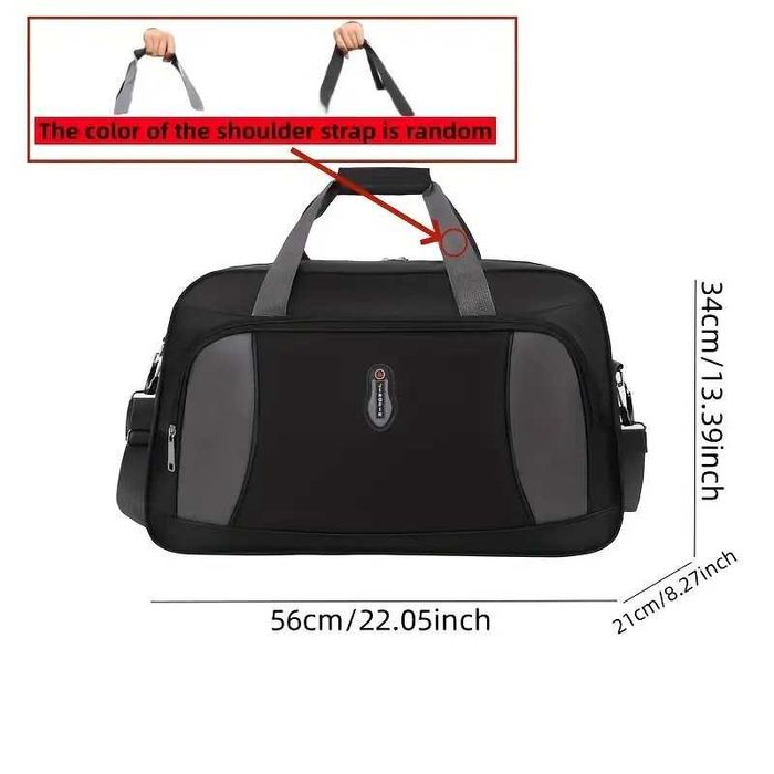 Черен сак с голям джоб от пред.