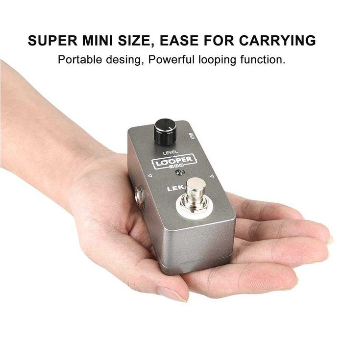 Нов LEKATO педал за китарен лупър, педал за повторения, 5 Мин. време
