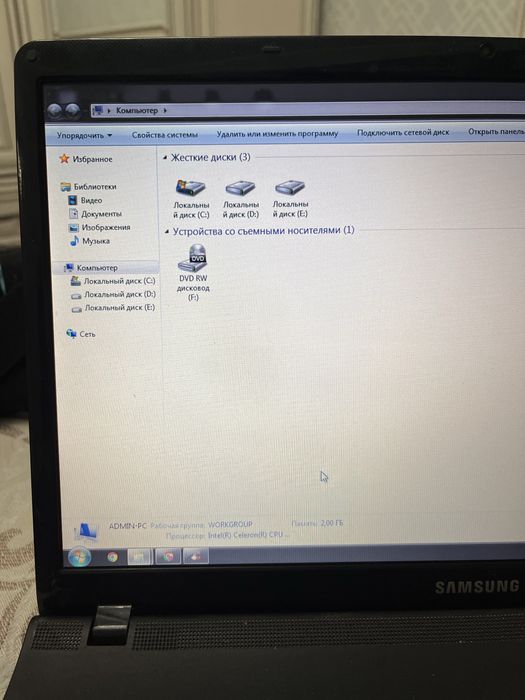 Компьютер Samsung, Windows 7