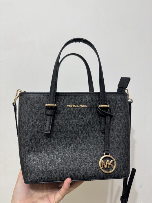 Michael Kors сумка тоут, канвас черный