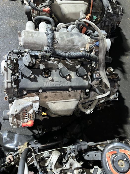 Двигатель и коробка в сборе привозной Nissan Almera