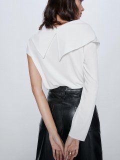 Bluza asimetrica pe un umar Zara S noua cu eticheta