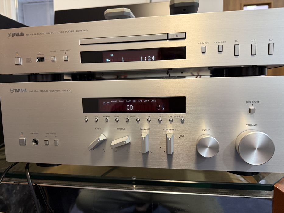 Yamaha Receiver R-S300,70W,Telecomanda,Cd Yamaha CD-S300,Telecomenzi