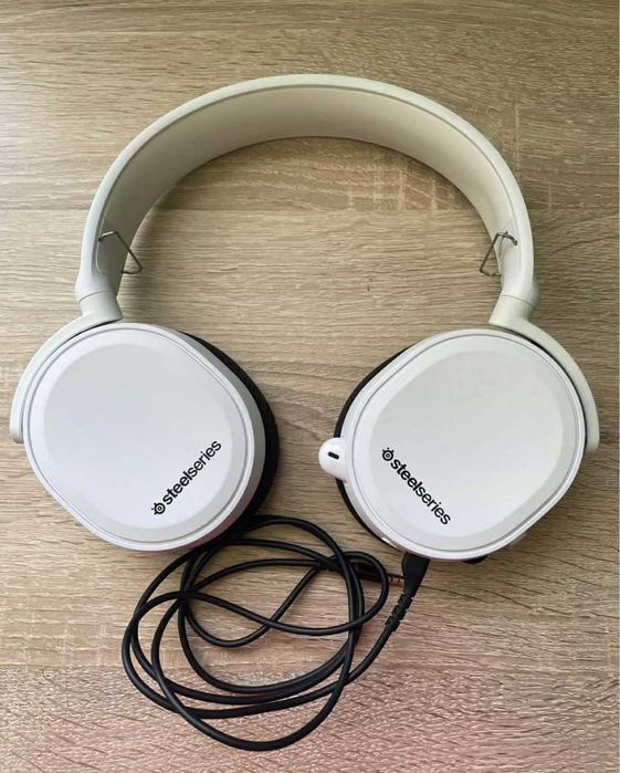 Гейминг слушалки SteelSeries - Arctis 3, бели