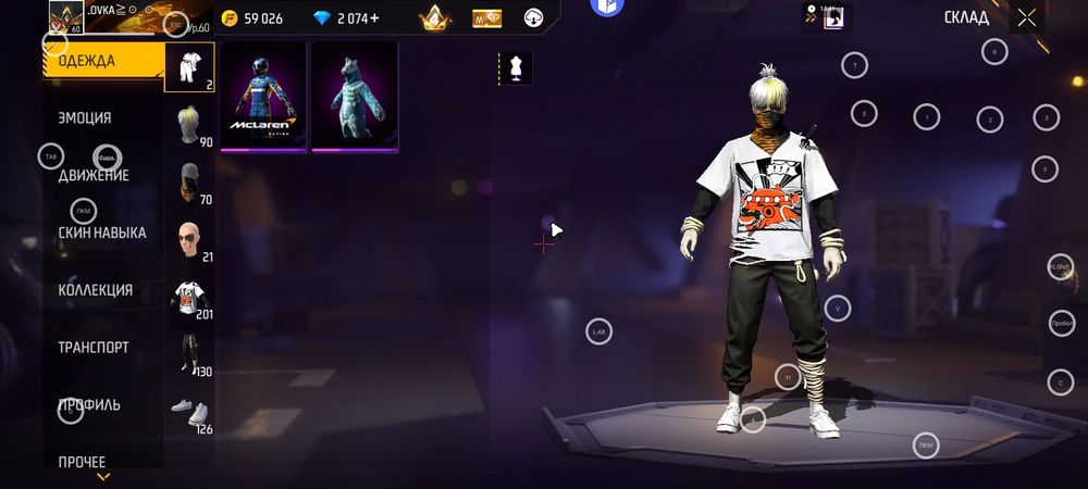 Продам акк фф, основа гугл лвл 60