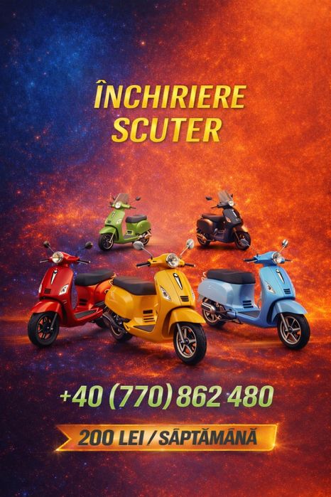 Închirieri scutere fără permis / Scooters for Rent/ Cu sau fără permis